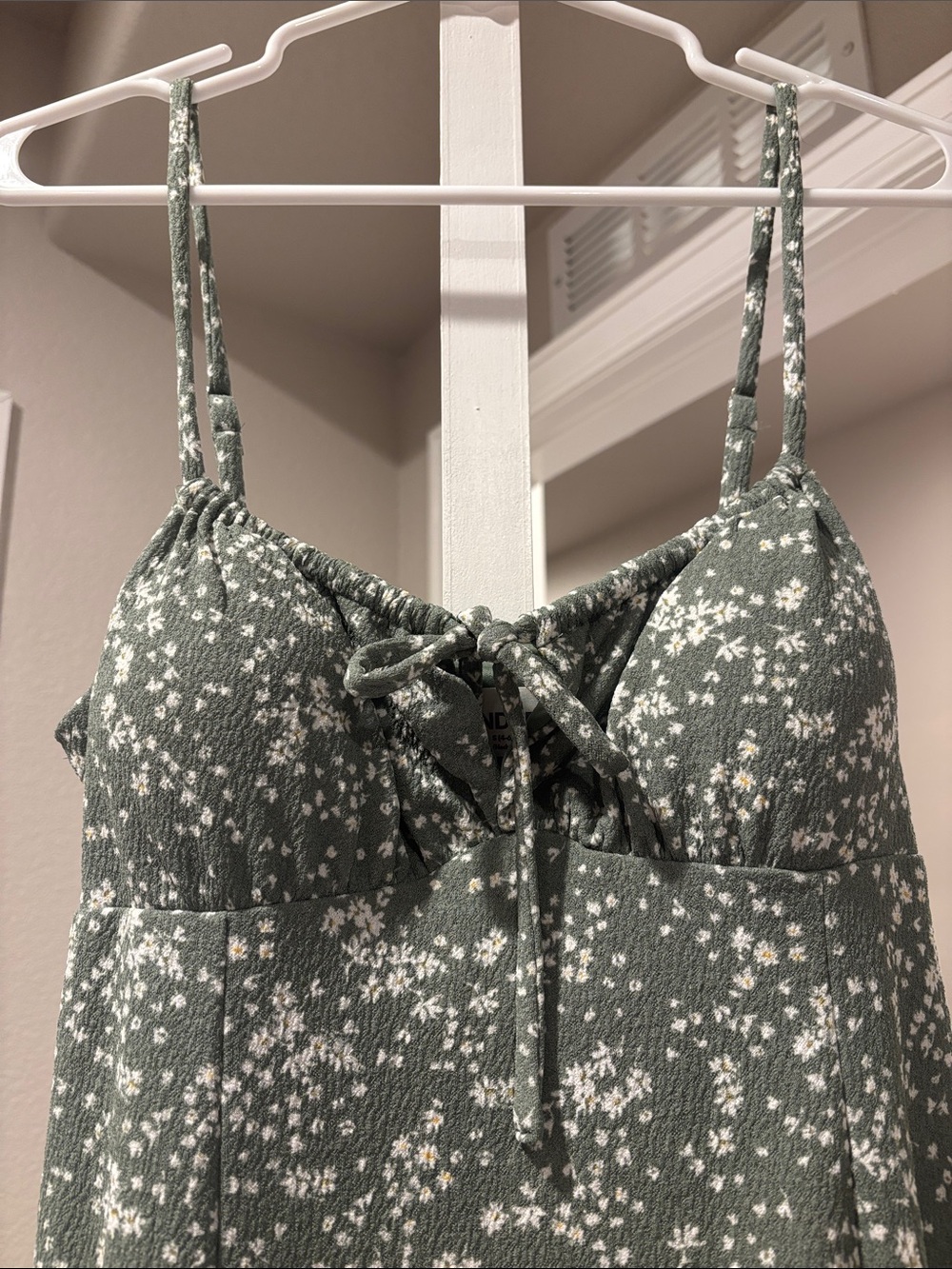 No Boundaries Green Floral Maxi Dress - Picture 2 of 5